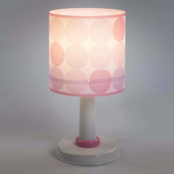 Colors - bordslampa med kretsdesign i rosa