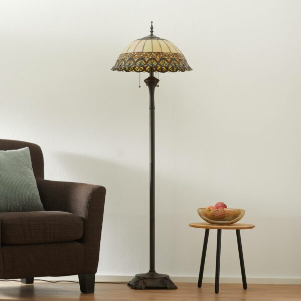 Frieda - golvlampa i Tiffanydesign