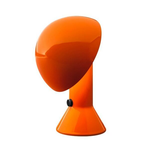 Orange designerbordslampa ELMETTO