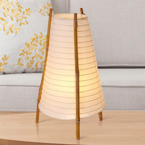 Bordslampa Bamboo av bambu och papper