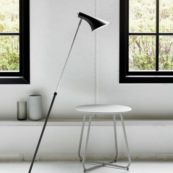 Elegant flexibel golvlampa Liam svart