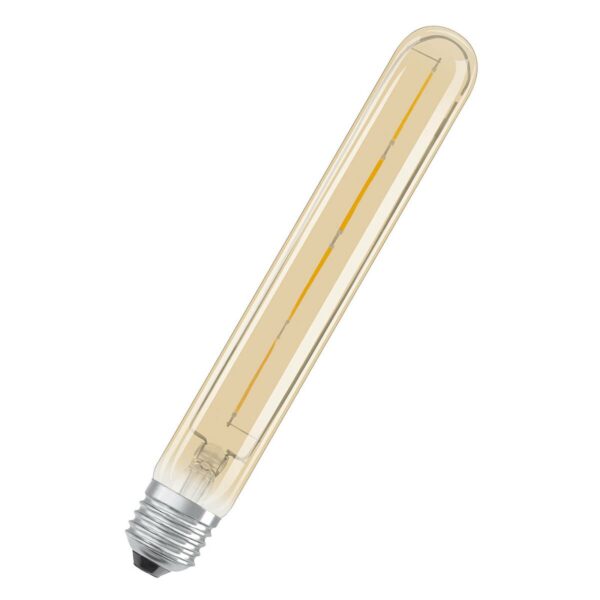 Tubformad LED-lampa Gold E27 4W, varmvit, 400 lm