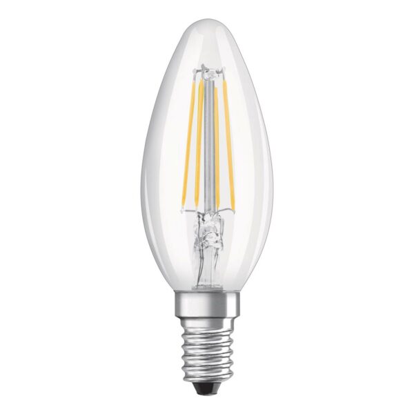 OSRAM LED-kronljuslampa E14 4,8W universalvit klar