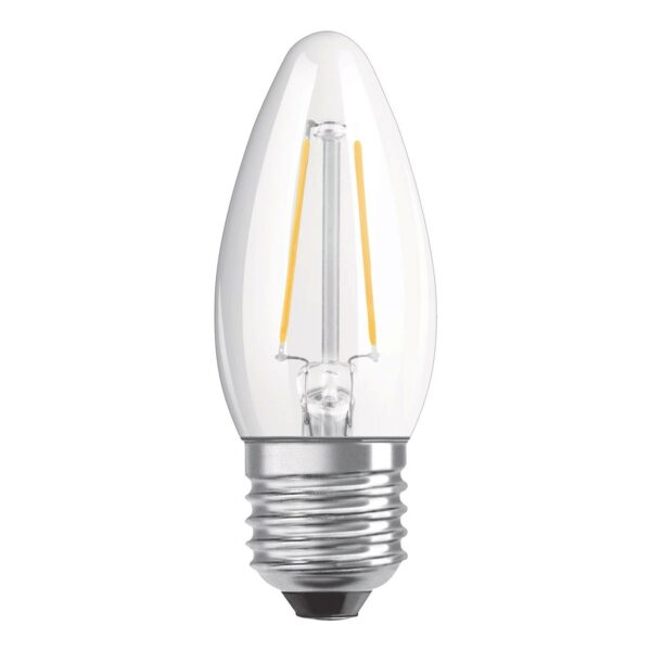 OSRAM LED-kronljus E27 4W Classic B 2 700 K klar