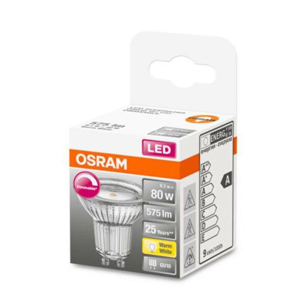 OSRAM LED-glasreflektor GU10 7,9 W 927 120° dim