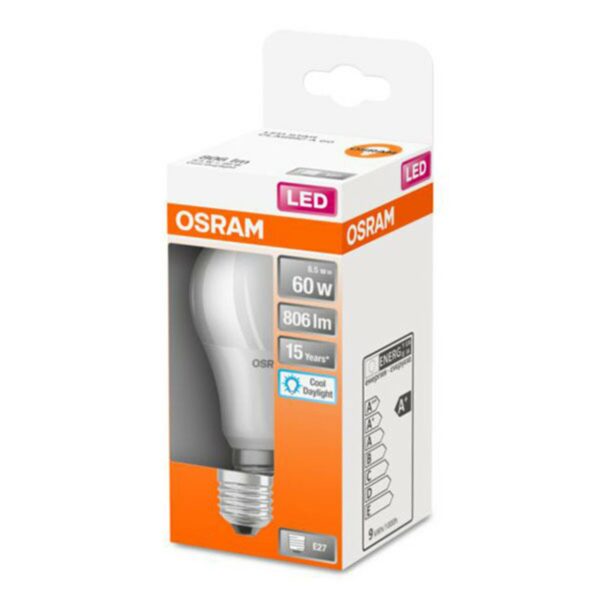 OSRAM LED-lampa Classic A E27 8,5W 6 500 K matt