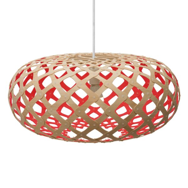 david trubridge Kina hänglampa Ø 60cm bambu-röd