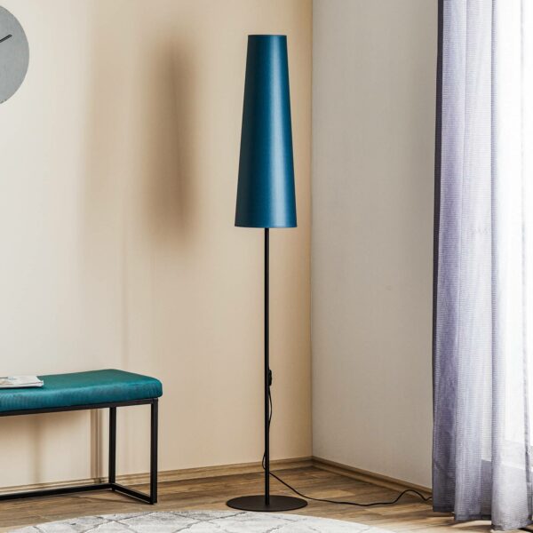 Golvlampa Umbrella, höjd 168 cm, blå