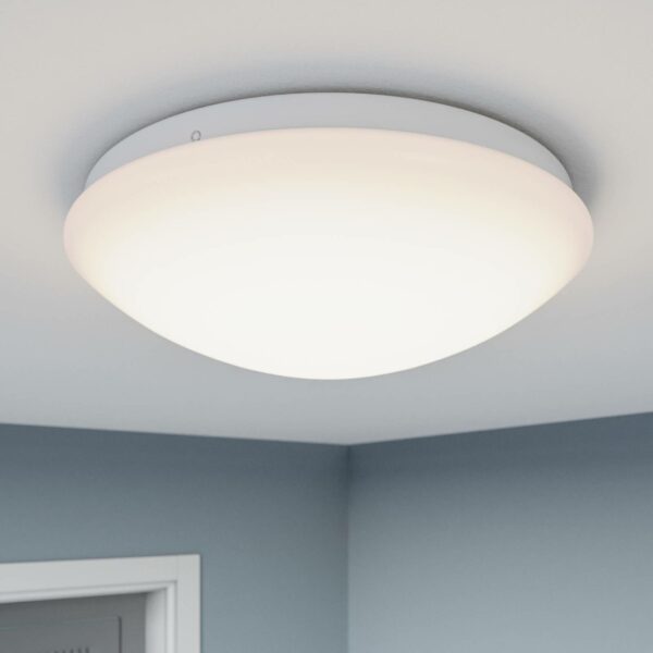 Arcchio Younes LED-taklampa, vit, rund, 30 cm