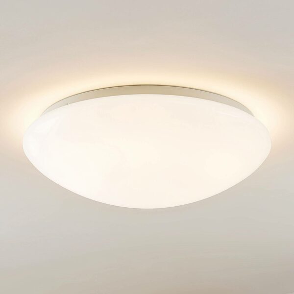 Arcchio Younes LED-taklampa, vit, rund, 40 cm