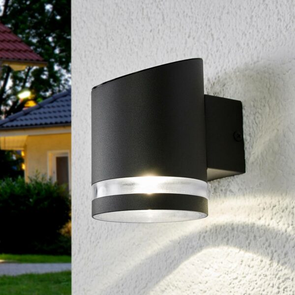 Solar-utomhusvägglampa Melinda med LED-lampa