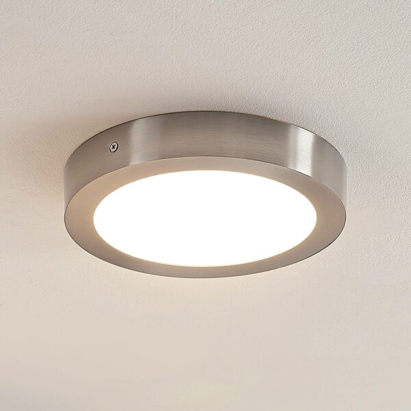 ELC Merina LED-taklampa nickel, 21,5 cm