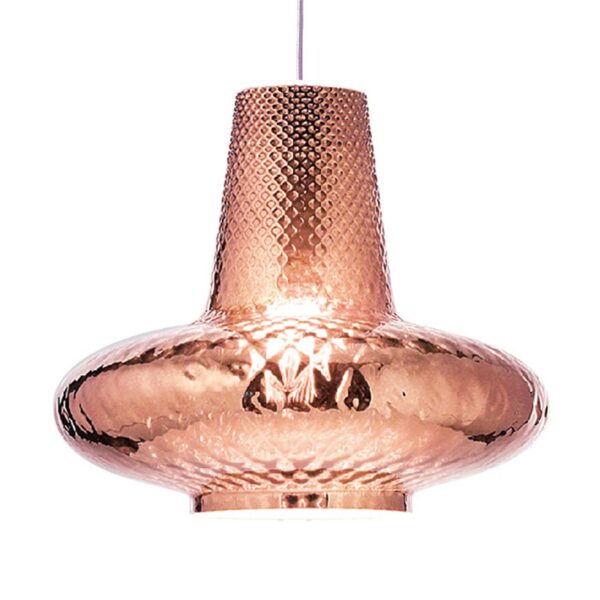 Hänglampa Giulietta 130 cm roséguld metallic