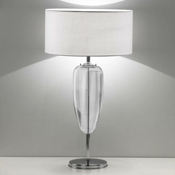 Bordslampa Show Ogiva 82 cm genomskinligt glas