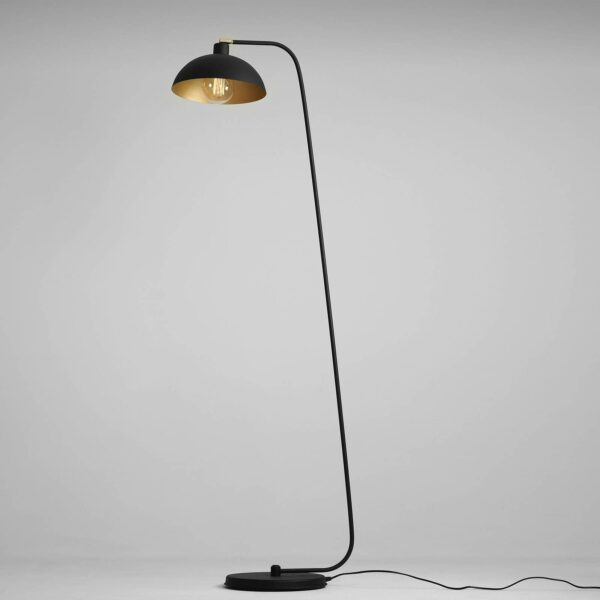 Golvlampa 1036, 1 lampa, svart-guld