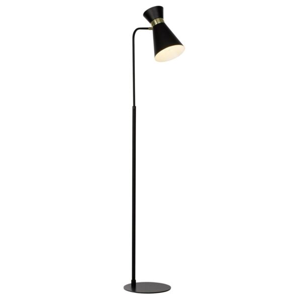 Golvlampa Goldy, justerbar