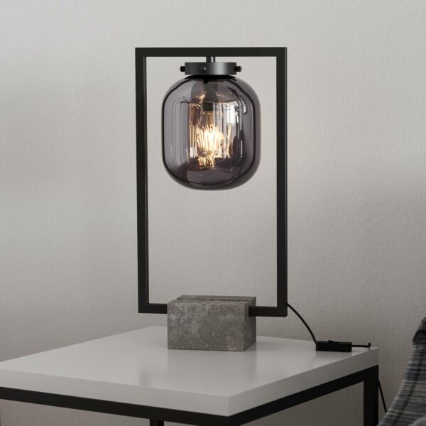 By Rydéns Dixton bordslampa 52 cm med rökglas