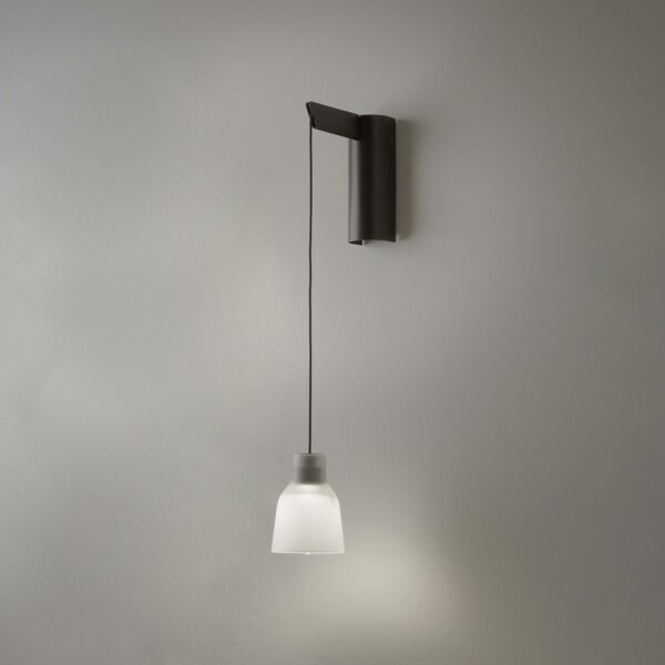 Bover Drip A/01 LED-vägglampa, mattvit