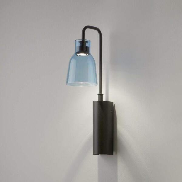 Bover Drip A/02 LED-vägglampa, blå