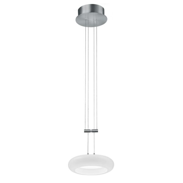 BANKAMP Centa hänglampa 1 lampa 20 cm nickel