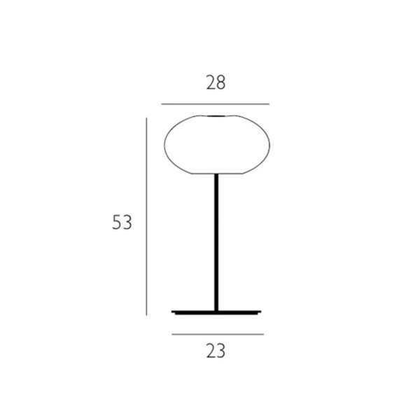 Casablanca Aih bordslampa, Ø 28 cm vit blankt