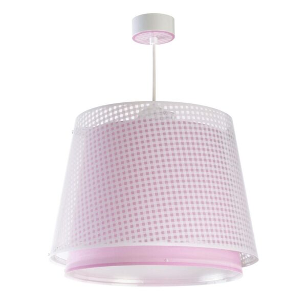 Hänglampa för barnrum Vichy, 1 lampa, rosa