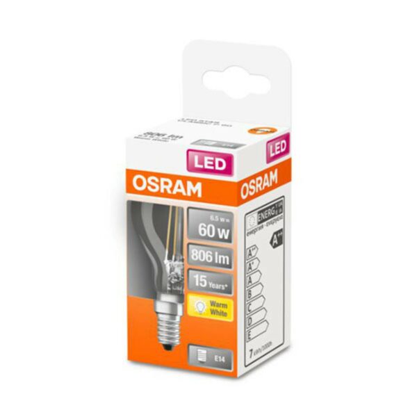 OSRAM LED-lampa E14 Classic P 5,5W 2 700 K klar